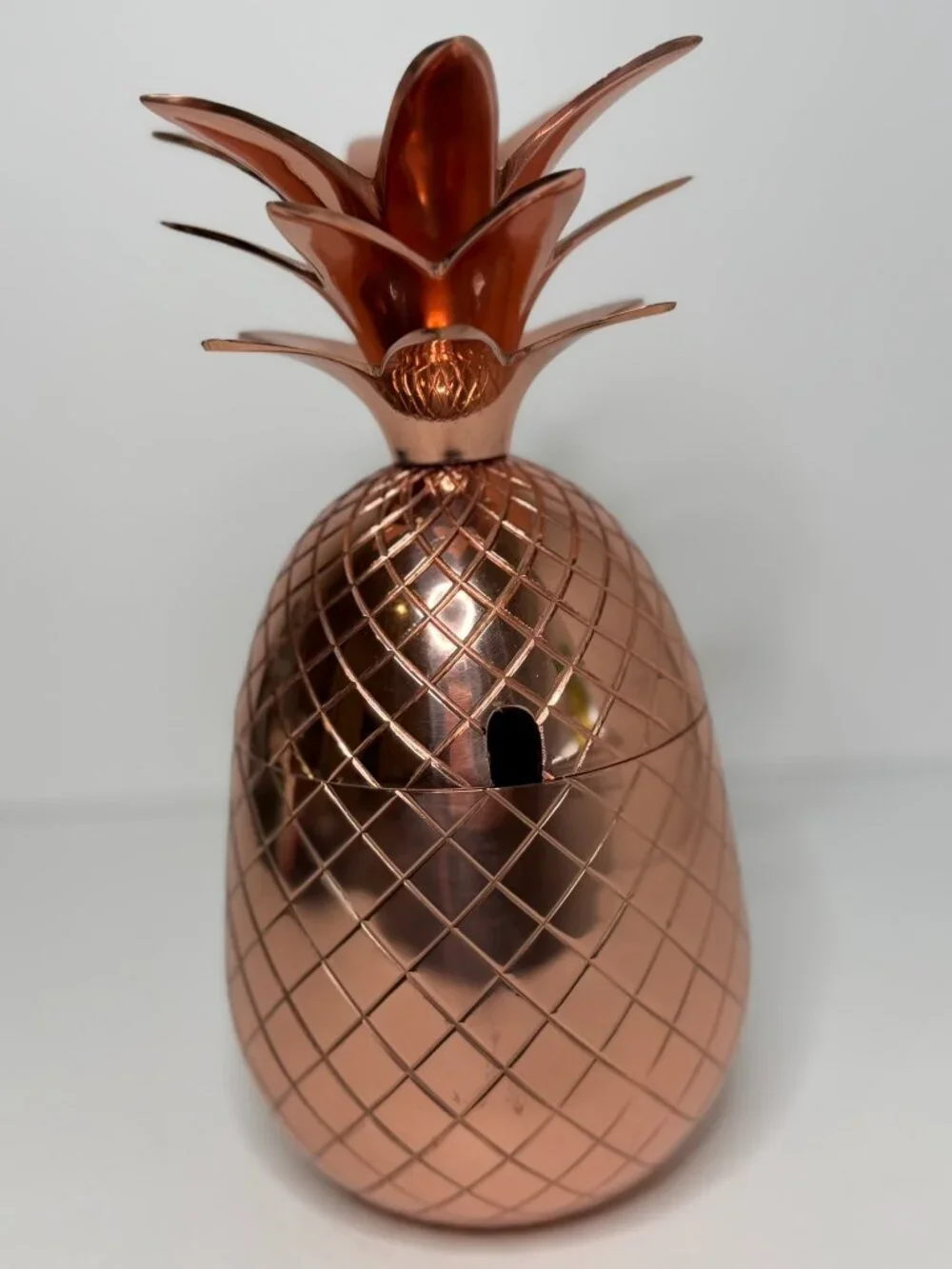 Absolut Elyx Copper Pineapple – Luxe Bar Cart Décor (No Inner Cup)